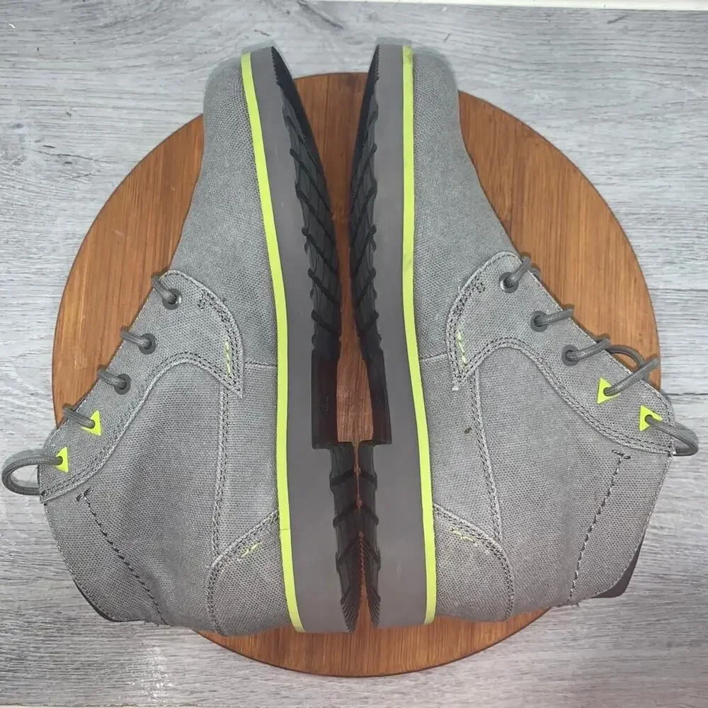 Teva Men's Size 8 Mason Waxed Canvas Gray Boots Outdoor Shoes 1008664